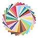 BENECREAT 30PCS 12 x 12 inches (30cm x 30cm) DIY Polyester Patterned Felt Fabric Squares Sheets Assorted Colors for Crafts, 1mm Thick