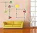 5 Sets/Lot Pac-Man Korean Wall Stickers Children's Room Cartoon Wall Stickers