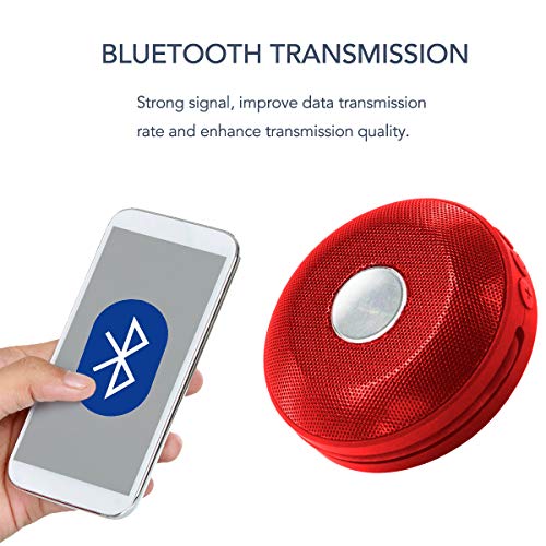 Bluetooth Wireless Waterproof Shower Outdoor Sport Speaker with 5W Driver, Suction Cup, Built-in Mic, Hands-Free Speakerphone