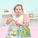 zoordo Water Painting Graffiti Book Card 26pcs Early Education Cognitive Cards Colouring Doodle Board 2 Magic Drawing Pens Games Toy for Toddlers Kids Baby – Number, Shapes and Colors