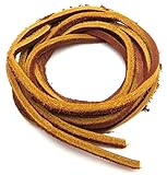 Geniune Leather Shoelaces 1/8