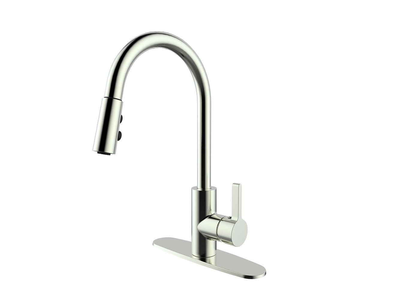Best Kitchen Faucet Brushed Nickel Bridge