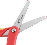 LIVINGO 13 cm Kids Scissors Safety Blunt Blades 3 Pack Cushioned Handles view 3
