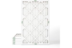 Mann+Hummel 16x25x1 MERV 8 Pleated HVAC AC Furnace Air Filters. 6 Pack. (Exact Size: 15.5 x 24.5 x 0.75 Inches)