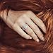 BERRICLE Sterling Silver Halo Wedding Engagement Rings Round Cubic Zirconia CZ Art Deco Ring Set for Women, Rhodium Plated Size 4-10