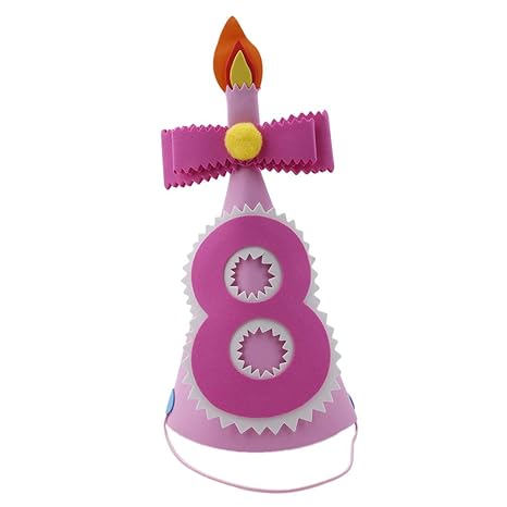 Kymll Geburtstagshut Party Dreieckshut Kindergeburtstag Kuchen Kerzen Zahlen Scharf Eckhut Party Supplies Pink Number 8 Siehe Produktbeschreibung Amazon De Kuche Haushalt