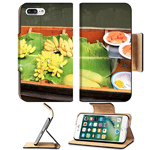 Luxlady Premium Apple iPhone 7 Plus Flip Pu Leather Wallet Case IMAGE ID 25671001 banana in the floating market