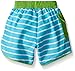 i play. by green sprouts baby-boys Trunks with Built-in Reusable Swim Diaper,Aqua Stripe,6mo