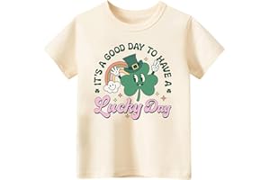 CHEERILULU Funny St Patricks Day Shirt for Toddler Boys Girls Kids, Happy Lucky Tee Gnome Irish Shamrock Leprechaun Shark T Shirt,3-6T