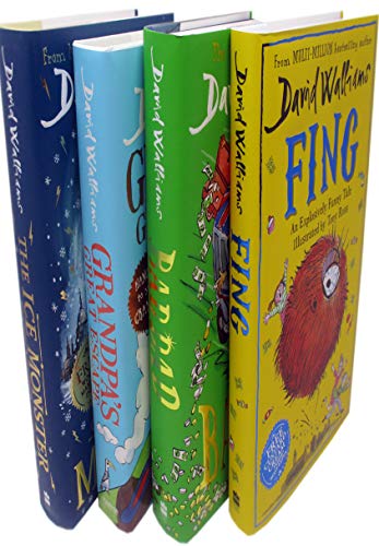 David Walliams 4 Books Set Collection (Fing, Bad Dad, Ice Monster, Grandpas Great Escape)