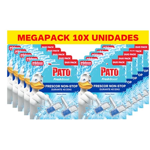 Fresh Boost Colgador WC Marine Wave, Limpia, Refresca y Perfuma el Inodoro, Frescor Intenso, Pack de 10 x 2 = 20 Colgadores