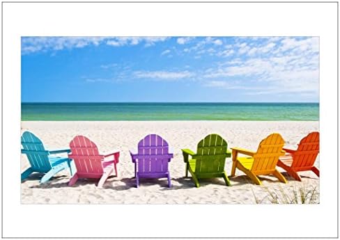 NW Pitney Ink Day at the Beach Birthday Card, 7 x 5 Inches (1770)