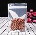 Thalia 200Pcs Recloeable Mylar Bags Clear Silver Aluminum Foil Mylar Ziplock Bag 3.35x5.5inches