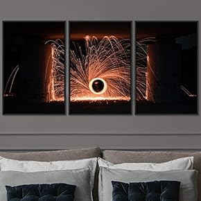 signwin 3 Piece Framed Canvas Wall Art Abstract...