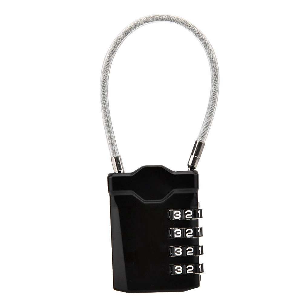 Luggage Locks Combination Password Locks Padlocks TSA Approved 4-Digit(Black)