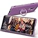Galaxy S9+ Plus Cases, Glitter Girly Purple S9+ Phone Cover with Kickstand Grip Finger Ring Stand Protective Luxury Diamond Sparkle Bling Samsung Galaxy S9 Plus Case for Women Girls - Lilac Purple