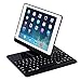 iPad Keyboard Case for iPad 2018 (6th Gen) - iPad 2017(5th Gen) - iPad Pro 9.7 - iPad Air 2 & 1 - Thin & Light - 360 Rotatable - Wireless/BT - Backlit 7 Color - iPad Case with Keyboard (9.7,Black)