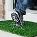 ZestyNest Artificial Grass Doormat with SmartDrain Technology - Welcome Door Mat for Entrance Way & Porch- Outdoors and Indoors (24X18 Inches)
