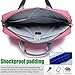 CoolBELL 15.6 inch Nylon Laptop Bag Shoulder Bag Strap Multicompartment Messenger Hand Bag Tablet Briefcase iPad Pro/Laptop/MacBook/Ultrabook/Men/Women/College,Pink