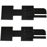 2pcs H2 Rear Liftgate Door Nameplate 3D Badge Emblems Replacement for 2003-2009 Hummer H2 (Black)