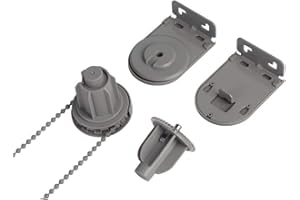 Luanxu Roller Shade Clutch Gray Color for 1 1/2" (38mm) Tube Replacement Spare Repair Parts Metal Core Clutch Metal Bracket Bead Chain Max Load 5KG /11 LBS