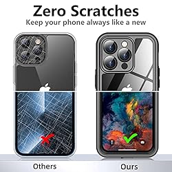 Temdan for iPhone 14 Pro Case Waterproof, [Built-in