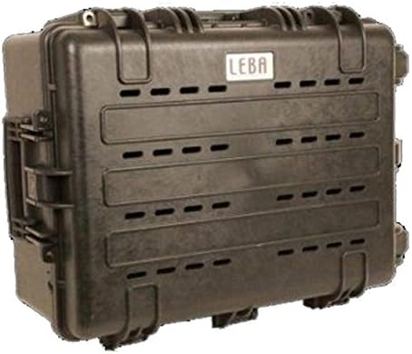 Leba NoteCase Rome Rugged Transporter, Large Hard Durable High Impact Plastic Carry Flight Case, Store Charge and Sync, 16 Bay, Storage, Charging & Sync Case for all 7" inch iPad & Android Tablet Devices in Cases - NCASE-SYNC16MINI