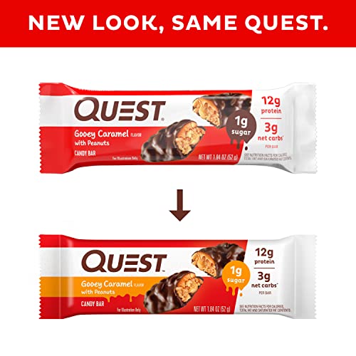 Quest Candy Bars Gooey Caramel with Peanuts (12 Bars) Pricepulse