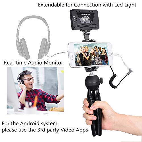 COMICA CVM-WS50(C) 6-Channels Mobile Professional Lavalier Wireless Microphone System with Smart Clamp and Tripod Compatible for Mobile iPhone X/Android Video/Live Video/YouTube/Interview/Vide - Thumbnail 3