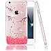 MAHYVE Case for iPhone Xs Max, Girls Crystal Clear Embossed Flower Pattern Design Soft Flexible TPU Shockproof Transparent Full-Body Women Floral Covers, Cases for iPhone Xs Max (Lily)