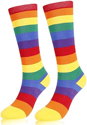 Dodove Unisex Knee High Casual Funny Cute Socks,Funky Novelty Fashion Colorful Dress Socks 2/4 Pairs