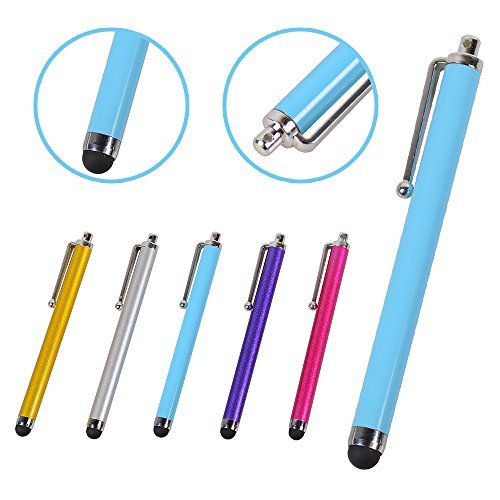 BlastCase Stylus Universal Touch Screen Pen for iPad 2, iPod, iPhone 4/4s/3GS/5/5s/6, Pack of 3 - Non-Retail Packaging - Multi - Thumbnail 4