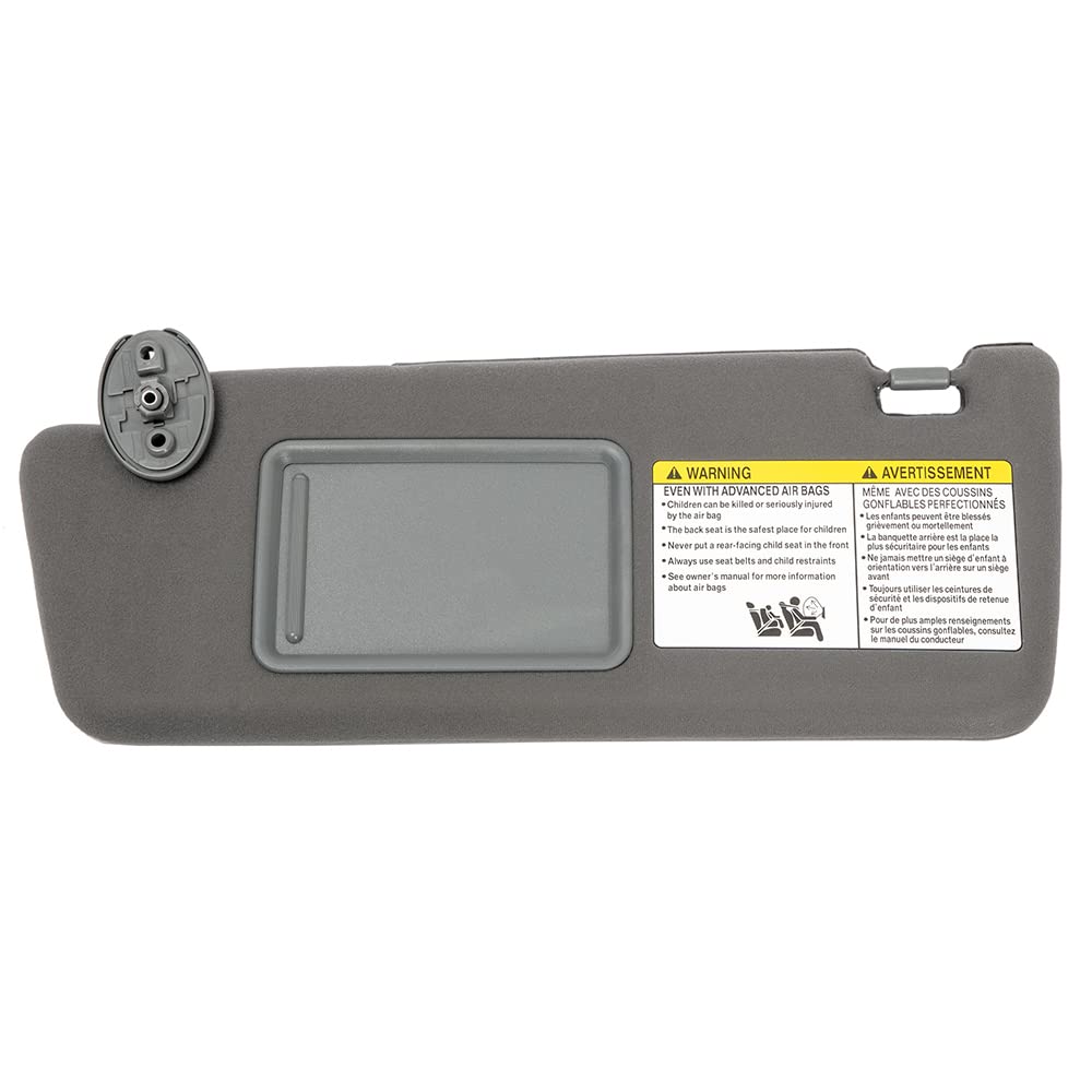 Photo 1 of HIMIKI Sun Visor Sunvisor Without Light Left Driver Side Compatible with Tacoma 2005 2006 2007 2008 2009 2010 2011 2012 05 06 07 08 09 10 11 12 Replacement for 74320-04181-B1 Gray