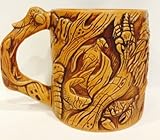 Disney Park Animal Kingdom Tree of Life Animal Carving 3D Large Ceramic Mug