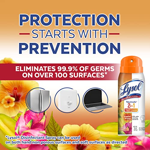 Lysol Lysol Neutraair Disinfectant Spray, 2 In 1 Eliminates Odors and