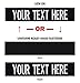 Custom Uniform Name Tape 24 Hour Ship, Black Webbing, 3.5 Inch Hook Fastener