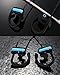 CakFun Running Headphones, Sports Portable Bass Wireless Headsets HD Stereo Earphones Sweatproof Earbuds with Long Battery Life for Powerbeats Gym Workout for Iphone and Android Phones - Blue