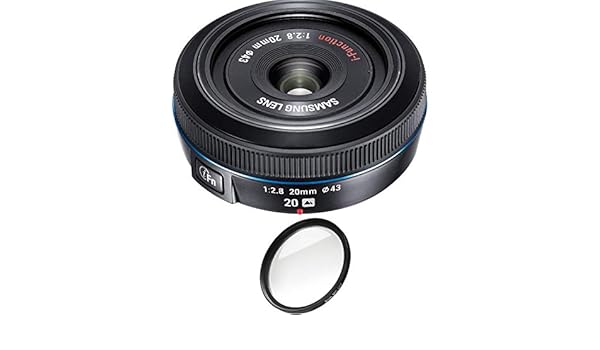 Samsung - Lente para Pancake NX10 y NX100 (20 mm, f/2,8, Filtro ...