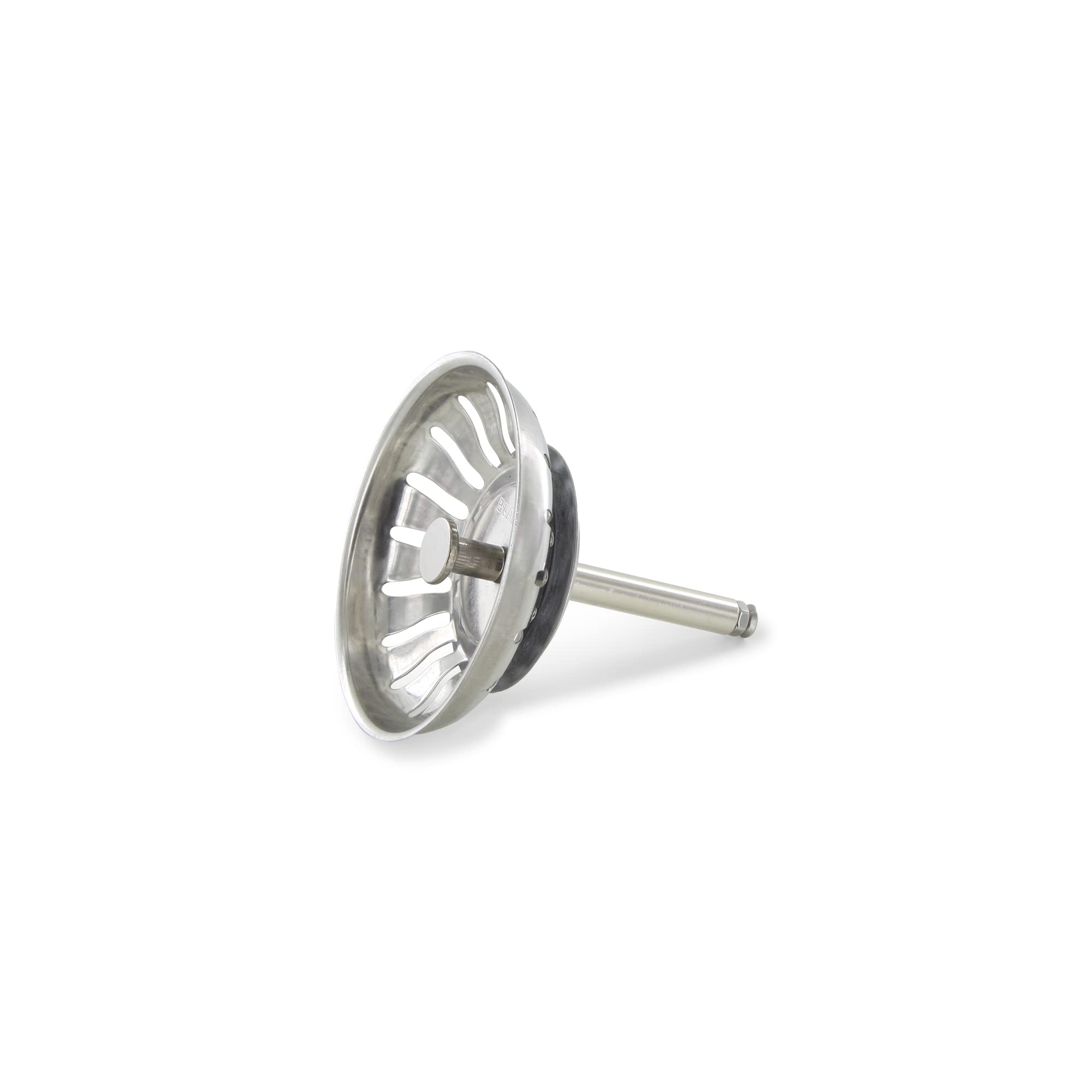 DL-pro Strainer Basket 79 mm with Lifting Rod 8 x 61 mm 18 Slots Suitable as Blanco 119146 for Strainer Basket Valve Sink