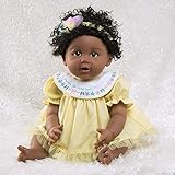 Paradise Galleries African American Black Reborn Baby Doll Rainbow Blessings: Faith, 5-Piece Gift Set, 19 inch GentleTouch Vinyl & Weighted Body