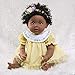 Paradise Galleries African American Black Reborn Baby Doll Rainbow Blessings: Faith, 5-Piece Gift Set, 19 inch GentleTouch Vinyl & Weighted Body