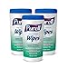 PURELL Hand Sanitizing Wipes, Fragrance Free, 40 Count Non-Linting Sanitizing Wipes Canister (Pack of 3) - 9121-06-EC