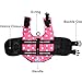 Dog Life Jacket Pet Life Preserver Reflective Stripes Vest Saver Coat Flotation Float Life Jacket Aid Buoyancy Doggy (XXS, Rose)