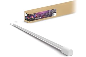 Philips Hue Large Smart Light Tube, White - White and Color Ambiance LED Color-Changing Light - 1 Pack - Sync with TV, Music, and Gaming - Requires Bridge and Sync Box - Control with App or Voice