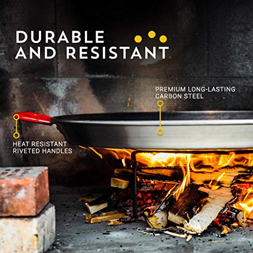 Machika Polished Steel Paella Pan 20 inch (50 cm) Pricepulse