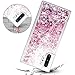 Caka Case for Galaxy Note 10 Plus Glitter Case Liquid Bling Luxury Fashion Flowing Floating Sparkle Shining Glitter Soft TPU Clear Women Girls Case for Samsung Galaxy Note 10+ Plus 5G (Rose Gold)