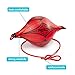 KUYOU Boxing Ball Speed Training Ball Double-end Bags Leather Speed Bag Punching Dodge MMA with Ring Locking for Training Gym Exercise Agility - Red
