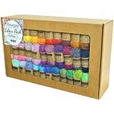 Scheepjes Cahlista Colour Pack, 109 x 15g Cotton Mini Skeins, 1 Pack