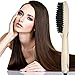 AsaVea Hair Straightener Brush with built in premium anion generator,lighter and smaller, good for using at home or travelling(Platinum)