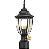 Lamomo Dusk to Dawn Outdoor Post Lights, Waterproof Aluminum Lamp Post Light Fixture, Lamp Posts Outdoor Lighting Pole Lanter